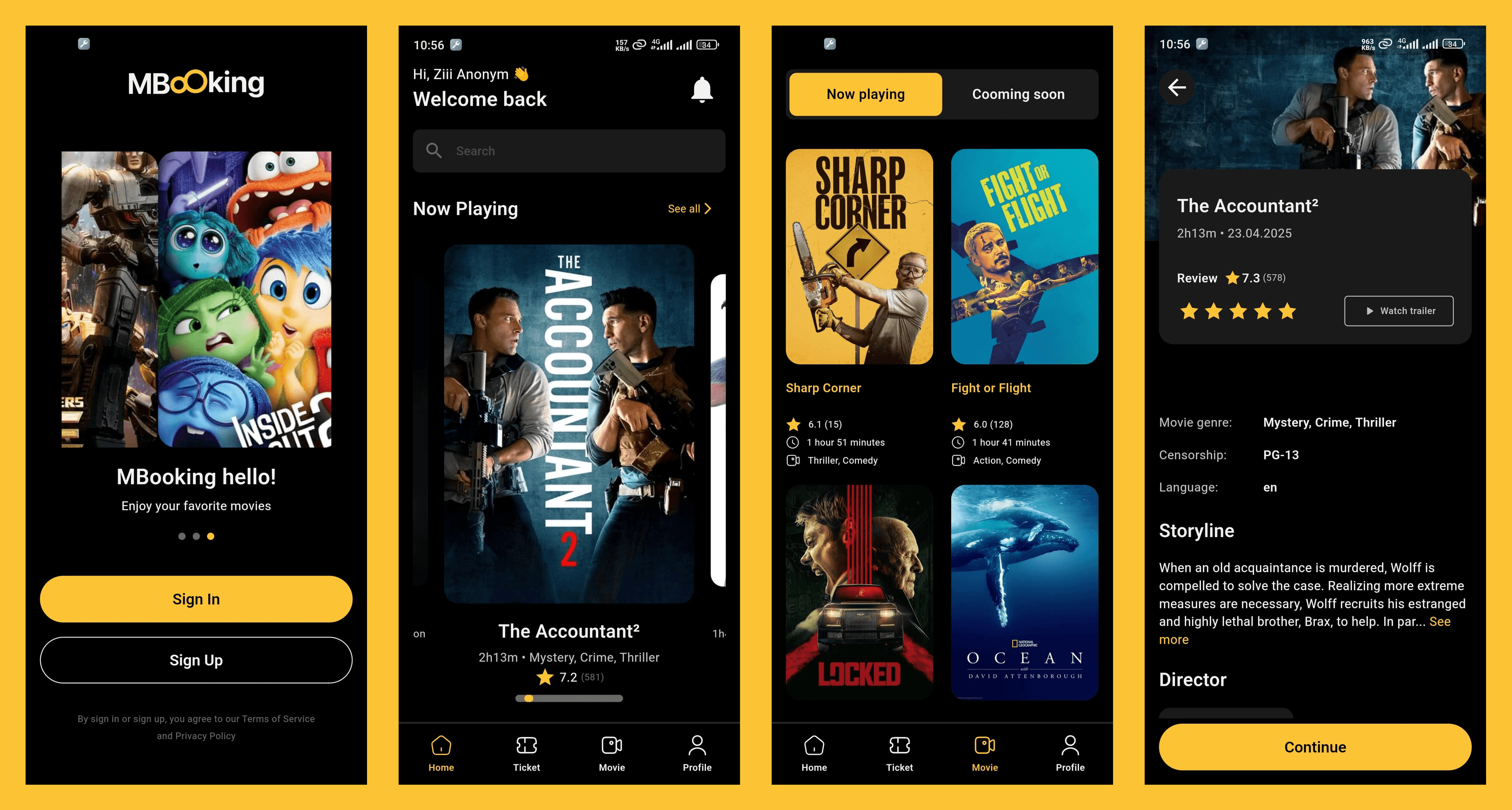 MBooking Cinema App screenshot 2